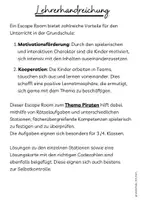 Vorschau - Arbeitsblätter - Escape Room - Piraten (fachübergreifend) - Seite 1