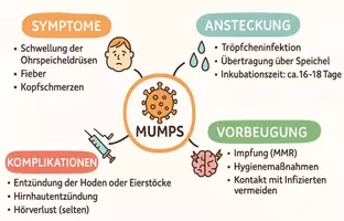 Vorschau - Arbeitsblätter - Arbeitsblätter zum Thema "Mumps" + Lösung & MP3 + Mindmap + Infografik - Seite 2