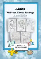 Vorschau - Arbeitsblätter - Vincent van Gogh Werke als Ausmalbilder - Deckblatt