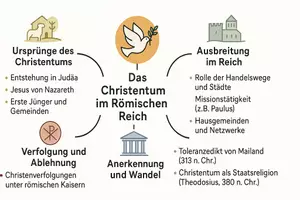 Vorschau - Arbeitsblätter - Lernposter + Arbeitsblatt "Von Verfolgung zu Anerkennung: Das Christentum im Römischen Reich" + interaktive Lösung & MP3 + Mindmap - Seite 2