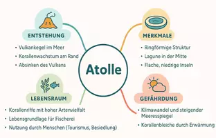 Vorschau - Arbeitsblätter - Arbeitsblätter zum Thema "Atoll" + Lösung & MP3 + Mindmap + Infografik - Seite 2