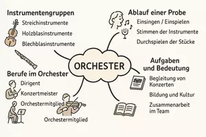 Vorschau - Arbeitsblätter - Arbeitsblatt "Orchester" + Onlineübung & MP3 + Mindmap + Infografik - Seite 2
