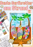 Vorschau - Arbeitsblätter - Materialpaket Kunst am Meer | Sommer | Strand - Seite 1