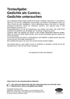 Vorschau - Arbeitsblätter - Textaufgabe: Gedichte als Comics: Die polyglotte Katze - Seite 1
