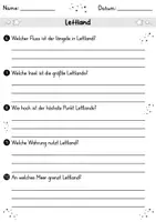 Vorschau - Arbeitsblätter - Lettland MEGABUNDLE - Wissenskartei, Lückentext, Steckbrief, Suchsel, Quizkarten, POP Art Malvorlagen - Seite 3