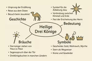 Vorschau - Arbeitsblätter - Lernposter + Arbeitsblatt "Heilige Drei Könige" + Onlineübung & MP3 + Mindmap + Infografik - Seite 3