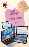 Vorschau - Arbeitsblätter - Buchstabe K - interaktive Genially-Übungen zum Lesen und Schreiben - Deckblatt
