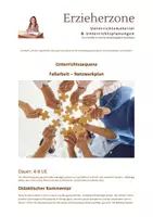 Vorschau - Stundenentwürfe - Fallarbeit – Netzwerkplan, Lernfeld 6: „Kinder, Jugendliche und junge Erwachsene bei der Bewältigung besonderer Lebenssituationen unterstützen“ - Deckblatt