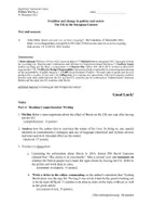 Vorschau - Klassenarbeiten - Klausur UK Analyse eines Artikels inkl. Hörverstehen - Deckblatt