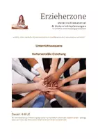 Vorschau - Stundenentwürfe - Kultursensible Erziehung, Lernfeld 6: „Kinder, Jugendliche und junge Erwachsene bei der Bewältigung besonderer Lebenssituationen unterstützen“ - Deckblatt