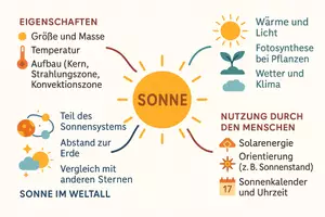 Vorschau - Arbeitsblätter - Lernposter + AB mit Fragen zum Thema "Sonne" + Lösungsblatt + Mindmap + Infografik - Seite 3