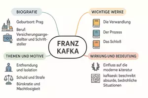 Vorschau - Arbeitsblätter - Arbeitsblätter zum Thema "Franz Kafka" + Lösung & MP3 + Mindmap + Infografik - Seite 2