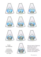Vorschau - Stationenlernen - Zählen bis 10 - Fische, Klettkreis, Klammerkarten & Klebekreise - Seite 2