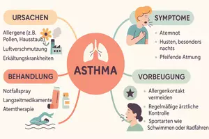 Vorschau - Arbeitsblätter - Lernposter + AB mit Fragen zum Thema "Asthma" + Lösungsblatt + Mindmap + Infografik - Seite 3
