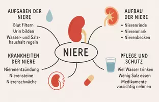 Vorschau - Arbeitsblätter - Lernposter + Arbeitsblatt "Niere" + Onlineübung & MP3 + Mindmap + Infografik - Seite 3