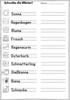 Vorschau - Arbeitsblätter - Der Frühling - Arbeitsblätter - Seite 1