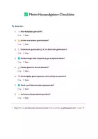 Vorschau - Arbeitsblätter - Hausübung: Sorgfältigkeits-Checkliste - Seite 1