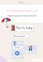 Vorschau - Poster - Stundentransparenz/ Stundenverlauf/ Plan for today - Englisch - Deckblatt