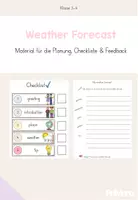 Vorschau - Arbeitsblätter - Weather Forecasts - Material zur Erstellung eigener Wetterberichte - Deckblatt
