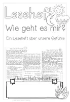 Vorschau - Arbeitsblätter - Leseheft Wie geht es mir - Seite 1
