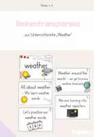 Vorschau - Poster - Reihentransparenz zur Unterrichtsreihe "weather" - Deckblatt