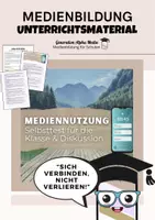 Vorschau - Arbeitsblätter - Mediennutzung - Selbsttest Mediensucht & Online Sucht - Deckblatt