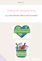 Vorschau - Unterrichtsreihen - Reihentransparenz zur Unterrichtsreihe "Nature and Environment" - Deckblatt