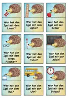 Vorschau - Spiele - Lesespiel Schulsachen Igel - Klasse 2 - Seite 2