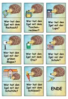 Vorschau - Spiele - Lesespiel Schulsachen Igel - Klasse 2 - Seite 3