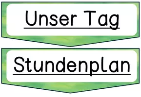 Vorschau - Bildkarten - Tagestransparenz Stundenplan Lamaklasse / Alpakaklasse in sechs verschiedenen Farbe/Versionenn - Seite 2