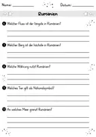 Vorschau - Arbeitsblätter - AB Rumänien | Arbeitsblätter mit Fragen + Lösungen - Seite 2