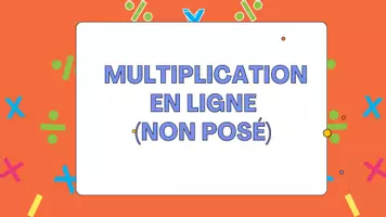 Aperçu - Présentation / Support pour le tableau - Diaporama MATHS CYCLE 3 MULTIPLICATION - Page de couverture