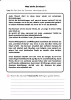 Vorschau - Arbeitsblätter - Was ist das Gewissen? Inkl. Lösungen - Seite 1
