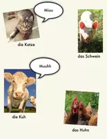 Vorschau - Fördermaterial/Inklusion - Tiere Auf Dem Bauernhof - Spiel - Deckblatt