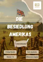 Vorschau - Stundenentwürfe - Die Besiedlung Amerikas - Deckblatt