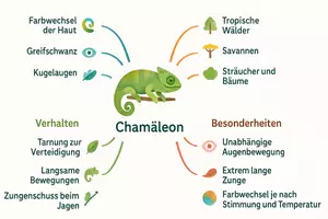 Vorschau - Arbeitsblätter - Lernposter + Arbeitsblatt zum Thema "Chamäleon" + Onlineübung & MP3 + Mindmap + Infografik - Seite 3