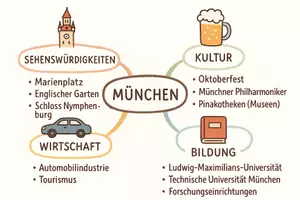 Vorschau - Arbeitsblätter - Arbeitsblatt "München" + Onlineübung & MP3 + Mindmap + Infografik - Seite 3
