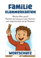 Aperçu - Cartes d'exercices - Allemand Deutsch Klammerkarten Familie gratuit - Page 2