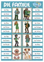 Aperçu - Cartes d'exercices - Allemand Deutsch Klammerkarten Familie gratuit - Page 3