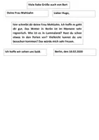 Vorschau - Fördermaterial/Inklusion - Brief Begriffe zuordnen - Seite 1
