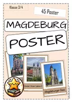 Vorschau - Bildkarten - Magdeburg POSTER Sachsen Anhalt Hauptsadt - Deckblatt
