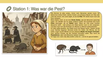 Vorschau - Poster - Die Pest im Mittelalter (FactCards) - Deckblatt