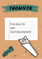 Vorschau - Spiele - Pub Quiz für das Fach Technik - Deckblatt