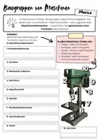 Vorschau - Arbeitsblätter - Baugruppen von Maschinen - Arbeitsblatt / Merkblatt - Seite 1