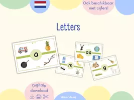 Voorbeeld - Letterkaarten a t/m z + 2-tekenklanken - Voorblad