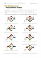 Vorschau - Arbeitsblätter - Warum dreht sich der Elektromotor? Mit Differenzierung - Deckblatt