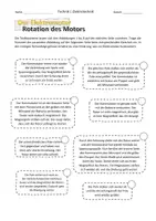 Vorschau - Arbeitsblätter - Warum dreht sich der Elektromotor? Mit Differenzierung - Seite 1