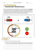 Vorschau - Arbeitsblätter - Die Funktion des Kommutators - mit Modell - Deckblatt