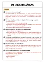 Vorschau - Arbeitsblätter - Die Steuererklärung (Internetrecherche) - Seite 3
