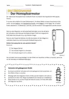 Vorschau - Arbeitsblätter - Bauanleitung für einen Homoploarmotor - Deckblatt